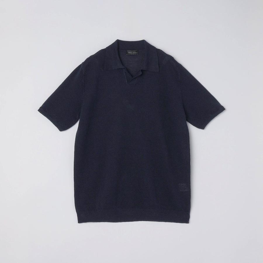ROBERTO COLLINA: LINEN PIQUE POLO_2