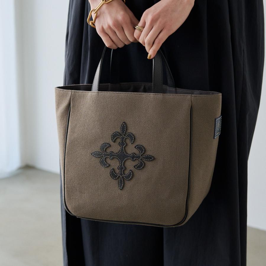 russet 【2024SS新作】エブリデイトートバッグ【キャンバス×レザー