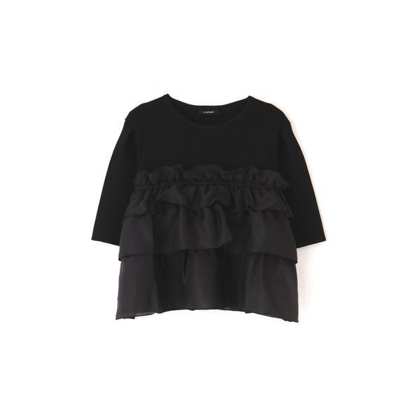 フリルボリュームドッキングニット｜トップス