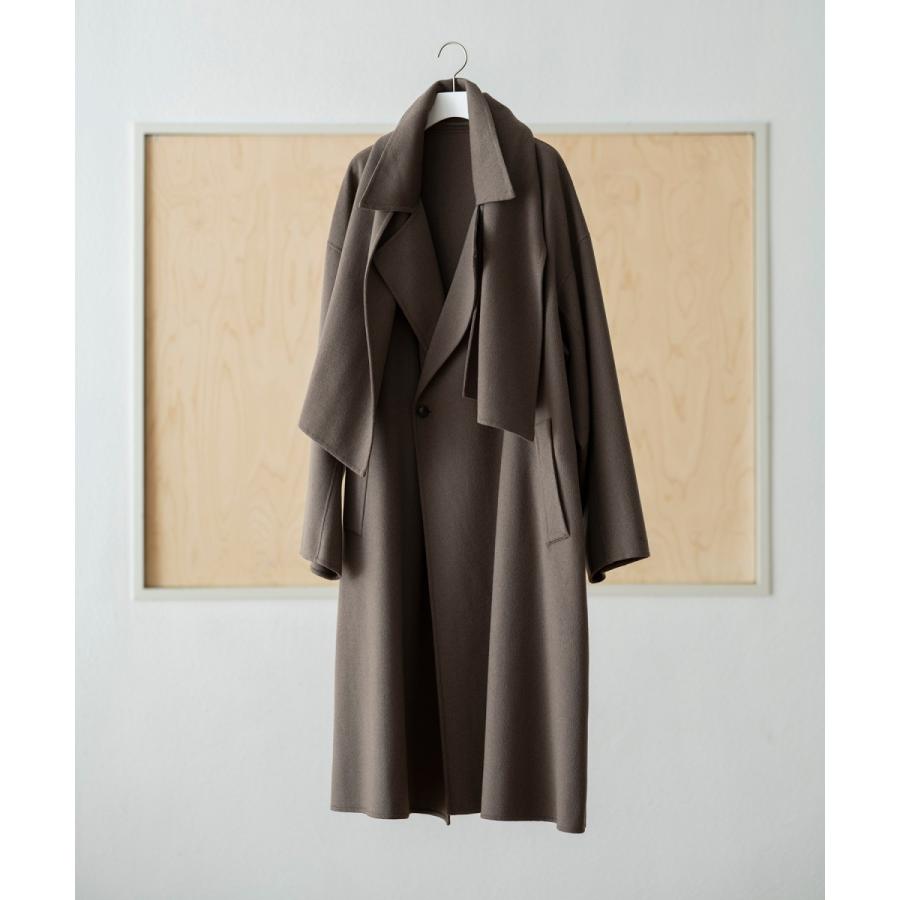 ADAM ET ROPE' 《マフラー付き》メリノウール ダブルフェイス