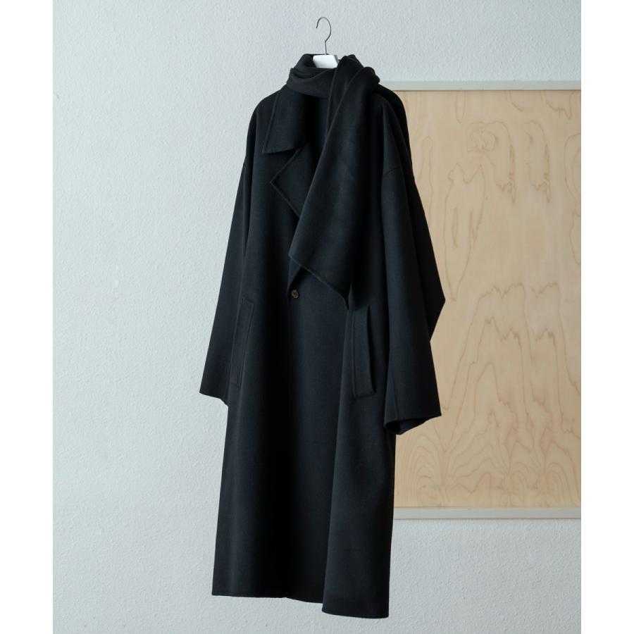 マフラー付き》メリノウール ダブルフェイス セミダブル オーバー
