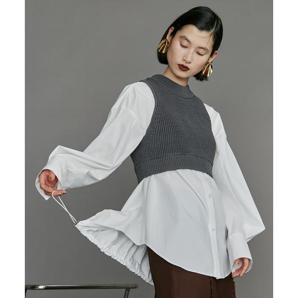 美品　UN3D. トライアングルタックシャツ UN3D.（アンスリード）の「トライアングルタックシャツ（シャツ