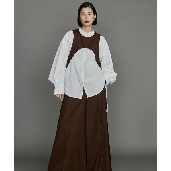 美品☆ アンスリード ダブルトライアングルタックシャツ UN3D.（アンスリード）の「ダブルトライアングルタックシャツ