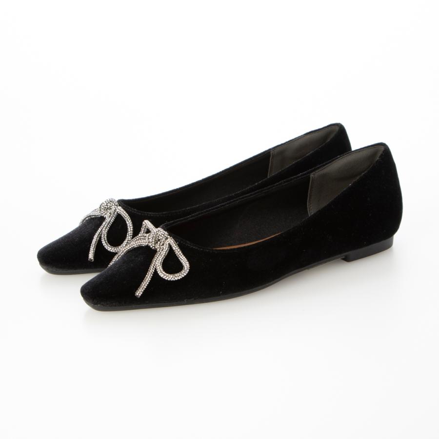 【新品・未使用】OHGA ベロア リボンミュール Mサイズ 今欲しいのは、毎日履けるちょっといい靴。OHGAのポップアップ