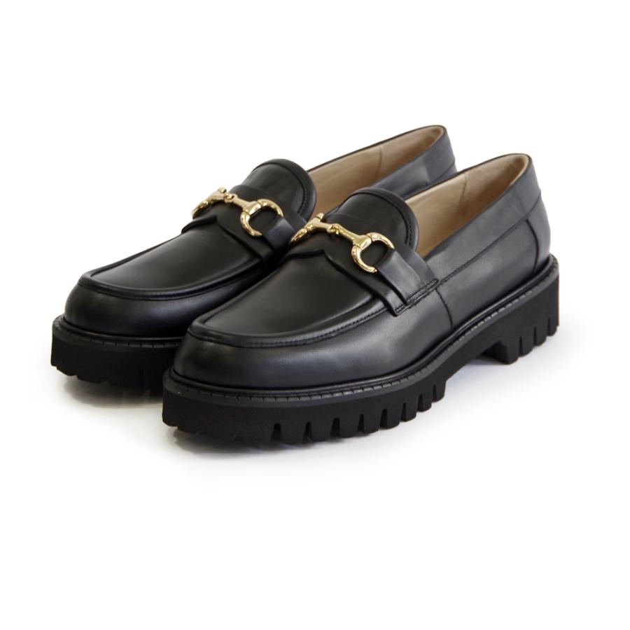 CORSO ROMA，9 (コルソローマ) / レザー 厚底 ビットローファー OLGA