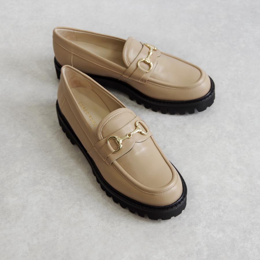 CORSO ROMA，9 (コルソローマ) / レザー 厚底 ビットローファー OLGA