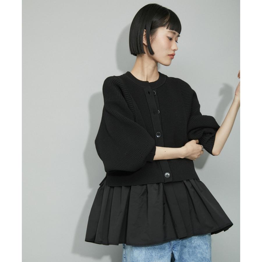 ADAM ET ROPE'（アダムエロペ） 【WEB限定・新色追加】ペプラムコンビ