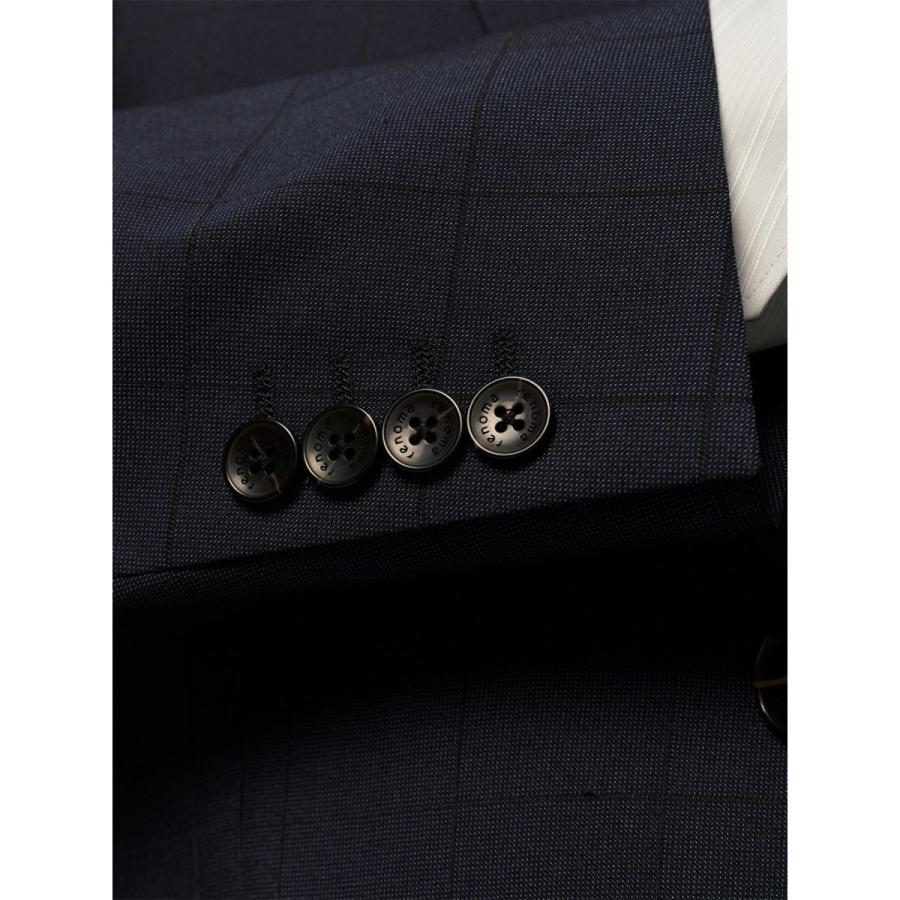 TAKA-Q（タカキュー） 【超光沢 ストレッチ】レノマ オム 2ボタン3