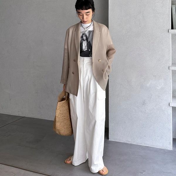 DOUX ARCHIVES メッシュテーラードダブルジャケット : マルイ(丸井