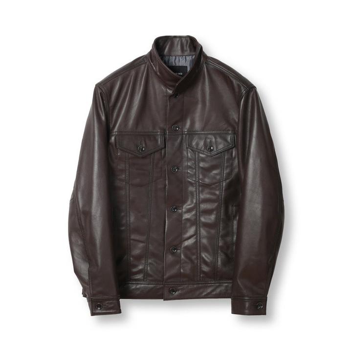MEN'S BIGI（メンズビギ） シープレザーアンティークムラ加工