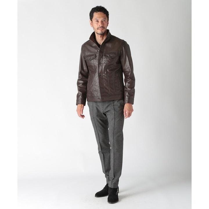 MEN'S BIGI（メンズビギ） シープレザーアンティークムラ加工