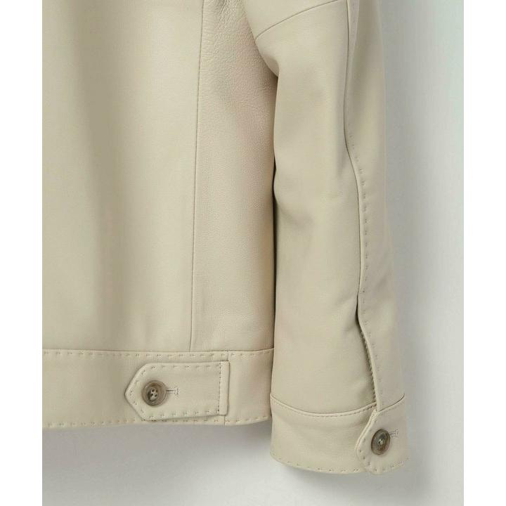 MEN'S BIGI（メンズビギ） スタンドカラーシングルライダース レザー