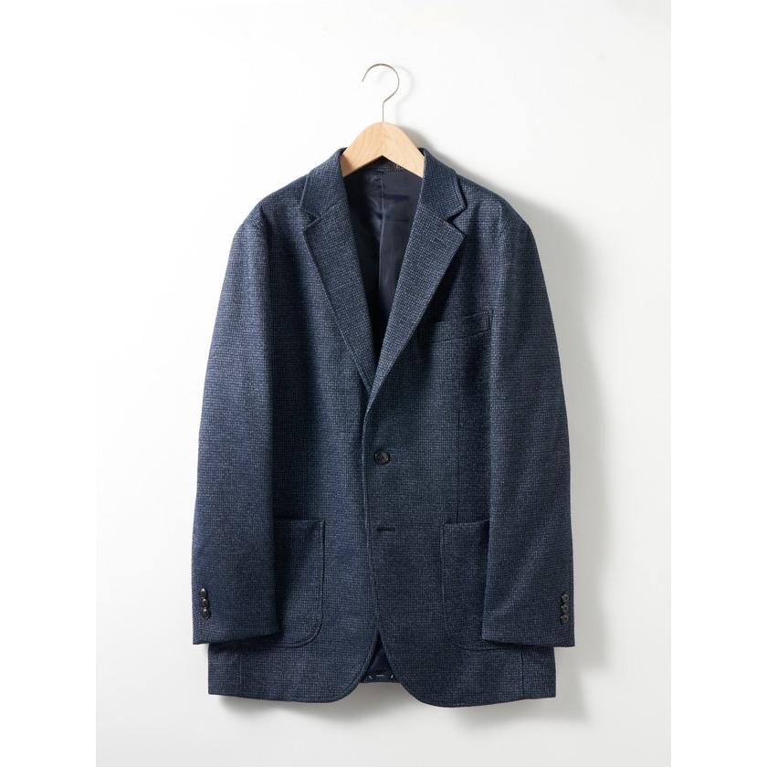 エレメント オブ シンプルライフ（element of SIMPLE LIFE）/ウールジャージハウンドトゥースジャケット element of SIMPLE LIFE（エレメントオブシンプルライフ） ウール