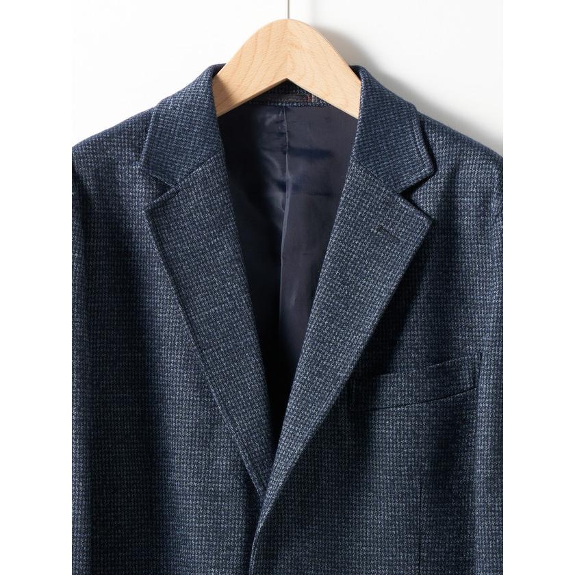 エレメント オブ シンプルライフ（element of SIMPLE LIFE）/ウールジャージハウンドトゥースジャケット element of SIMPLE LIFE（エレメントオブシンプルライフ） ウール