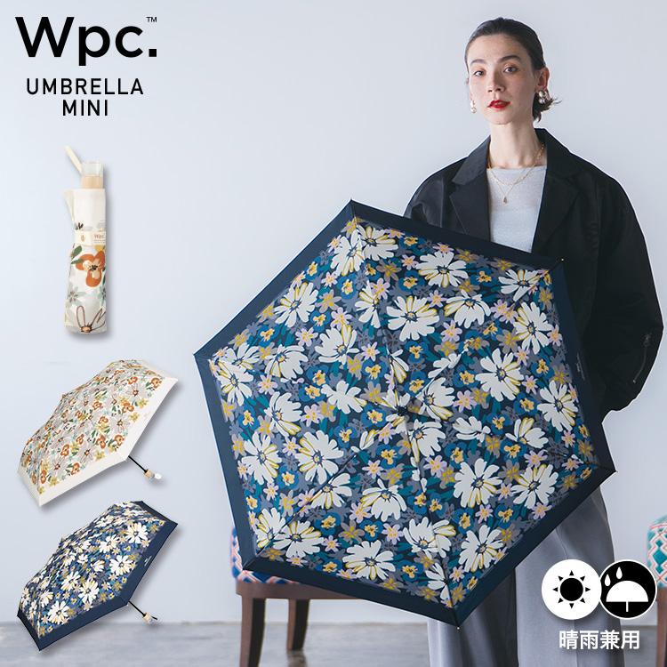 Wpc. 雨傘 折りたたみ 軽量 軽い 晴雨兼用 コンパクト 小さい フラワー
