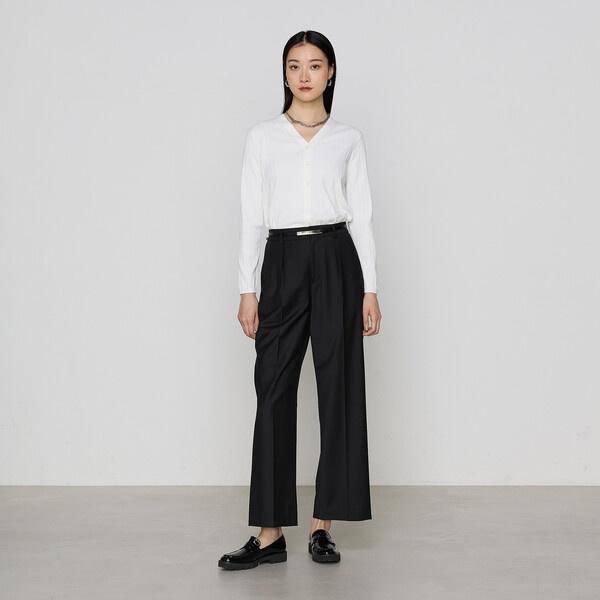〔 TALLサイズ 〕 【セットアップ対応】2WAYストレッチトロ ワイドパンツ_19