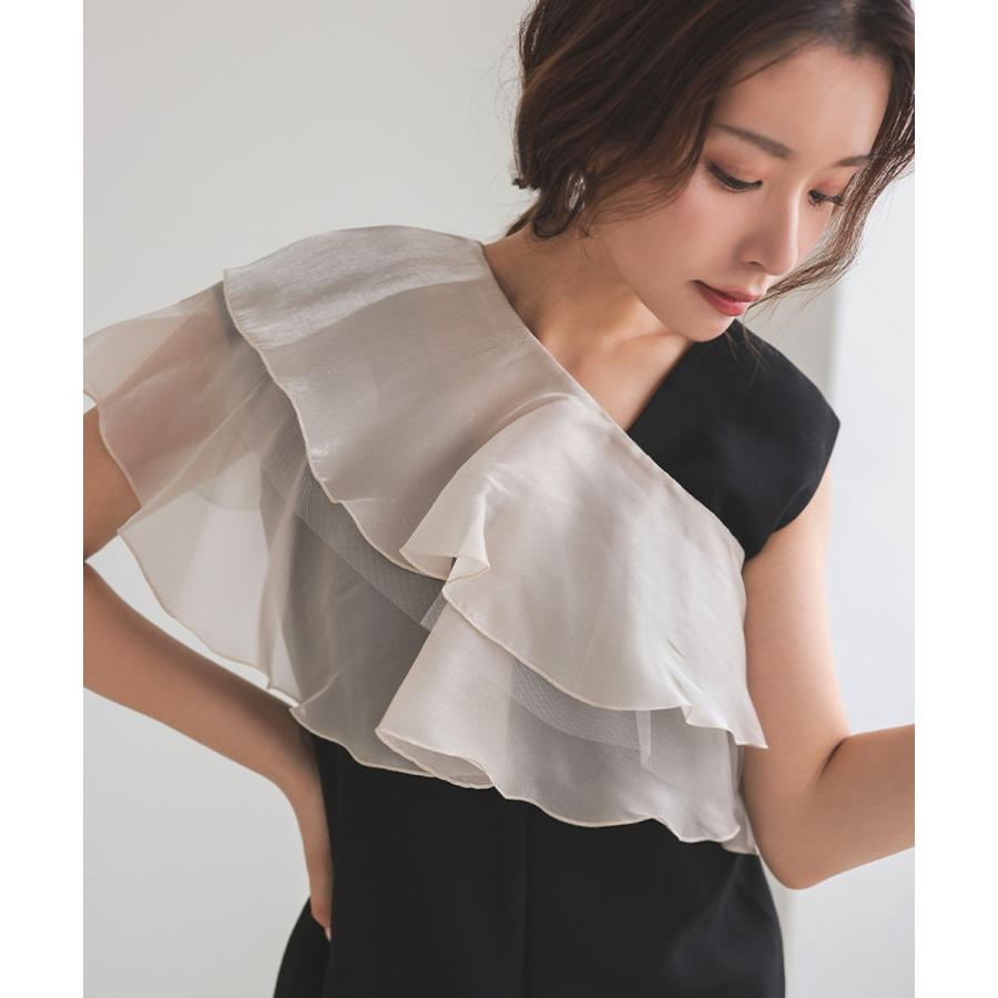 ANDRESD 【ANDRESD】グロッシーマルチラッフルドレス : マルイ