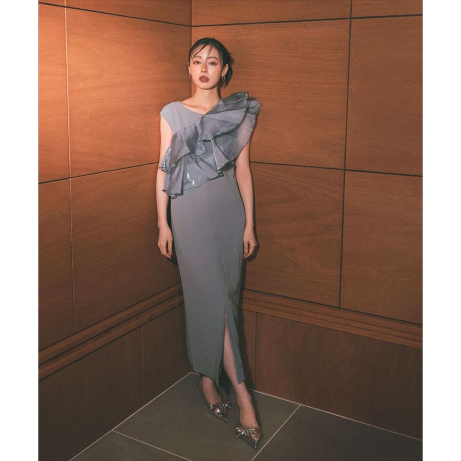 ANDRESD 【ANDRESD】グロッシーマルチラッフルドレス : マルイ(丸井