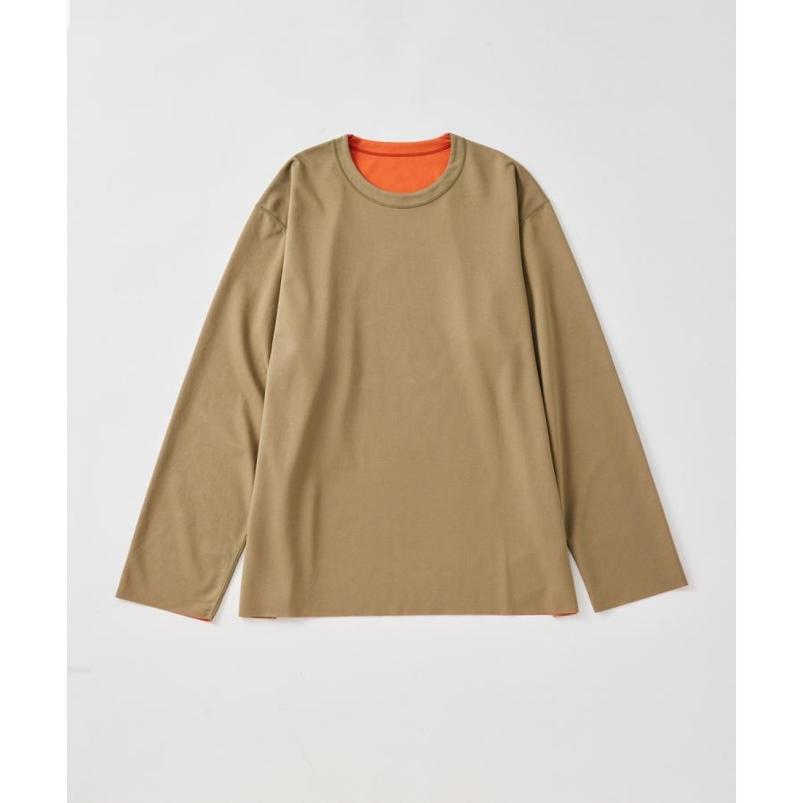 《定番》ハイゲージ シャンブレー リバーシブル ロングスリーブ Tシャツ / ロングシーズン着用可能