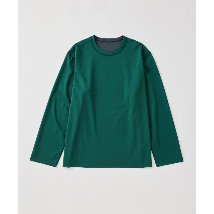 《定番》ハイゲージ シャンブレー リバーシブル ロングスリーブ Tシャツ / ロングシーズン着用可能