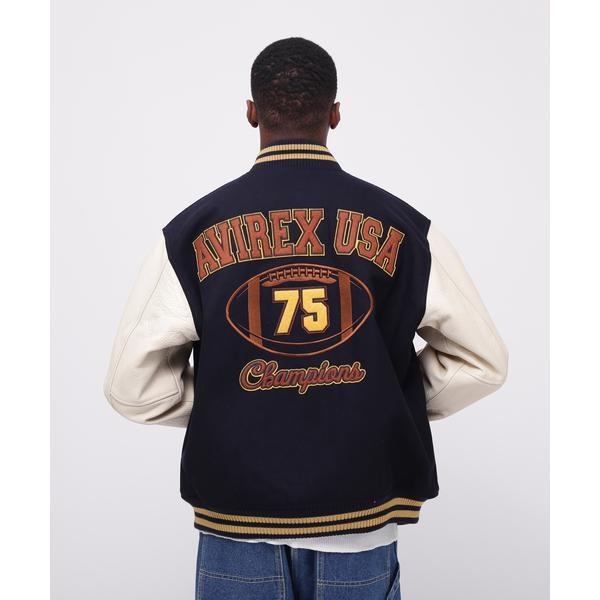 AVIREX 《WEB＆DEPOT限定》SKOOKUM VARSITY JACKET／スクーカム