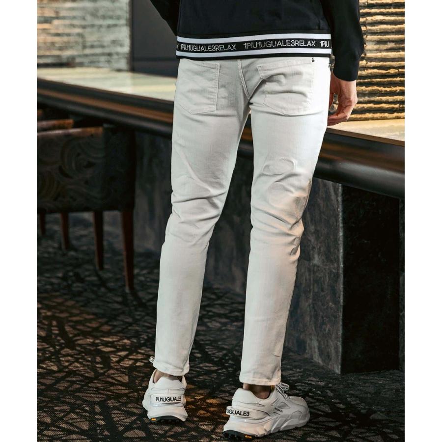 1PIU1UGUALE3 RELAX レーザーロゴ×カモ刺繍デニムパンツ : マルイ(丸井