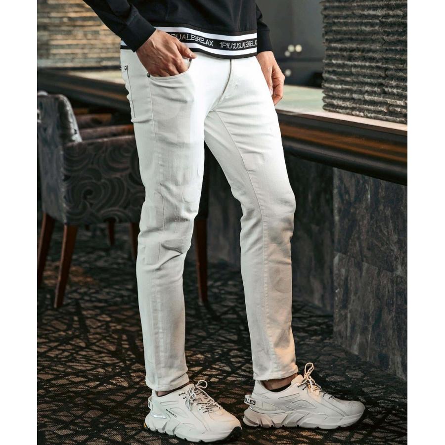 1PIU1UGUALE3 RELAX レーザーロゴ×カモ刺繍デニムパンツ : マルイ(丸井