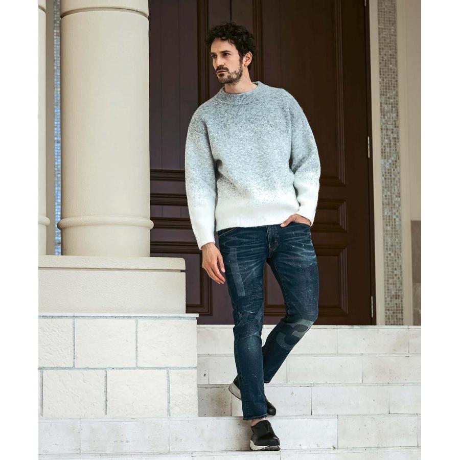 1PIU1UGUALE3 RELAX レーザーロゴ×カモ刺繍デニムパンツ : マルイ(丸井