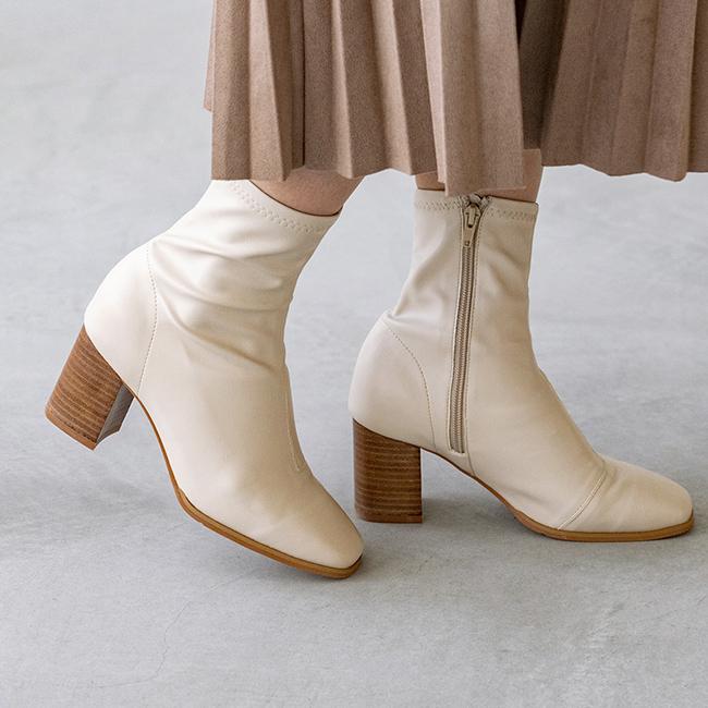 menue（メヌエ） 【極やわ】 ストレッチブーツ 7cmヒール : マルイ