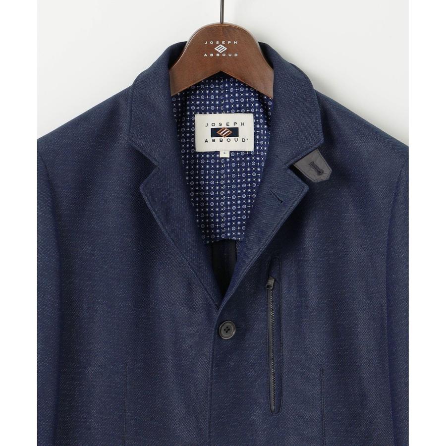 【新品】JOSEPH ABBOUD コンバーチブルジャケット⭐️ キングサイズ・清涼／軽量／ストレッチ／ソフト】プリントレノクロス