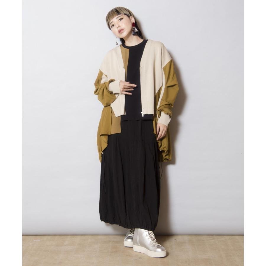 OSMOSIS（オズモーシス） バックロングジップニットカーディガン