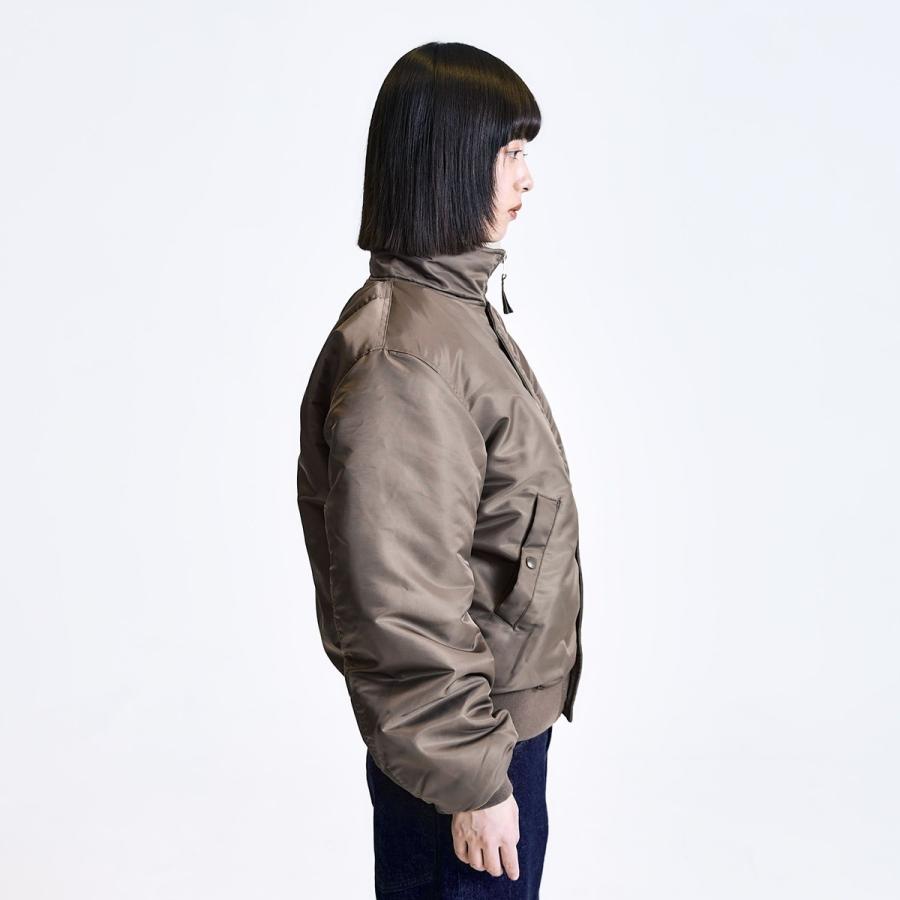 City Ambient Products: スタンドカラー MA-1 ジップアップ ブルゾン 