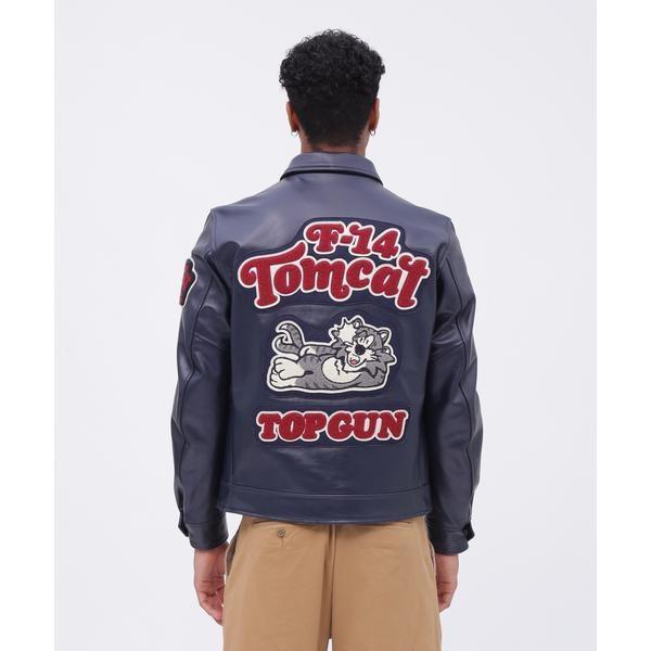 LEATHER JACKET TOMCAT ／ レザー ジャケット トムキャット ／ AVIREXの画像