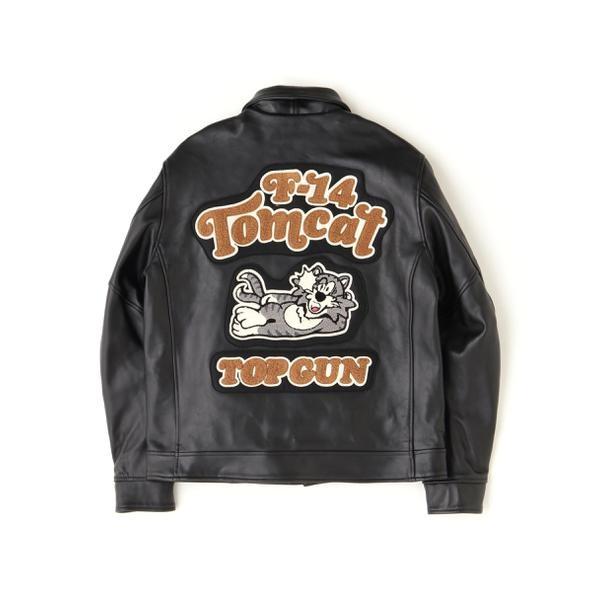 LEATHER JACKET TOMCAT ／ レザー ジャケット トムキャット ／ AVIREXの画像
