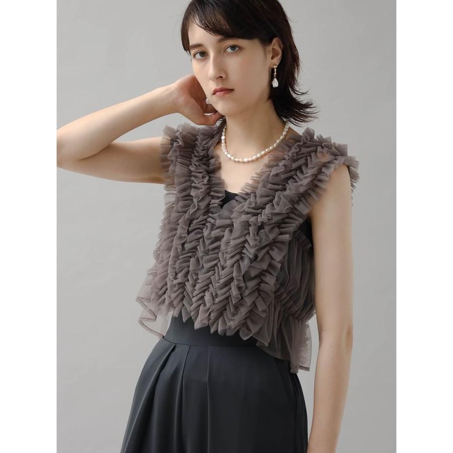 【新品タグ付き】完売品 チュールフリルボリュームベスト ﾎﾞﾘｭｰﾑﾌﾘﾙﾁｭｰﾙﾍﾞｽﾄ | 子供服のオーシャン＆グラウンド[ocean＆ground