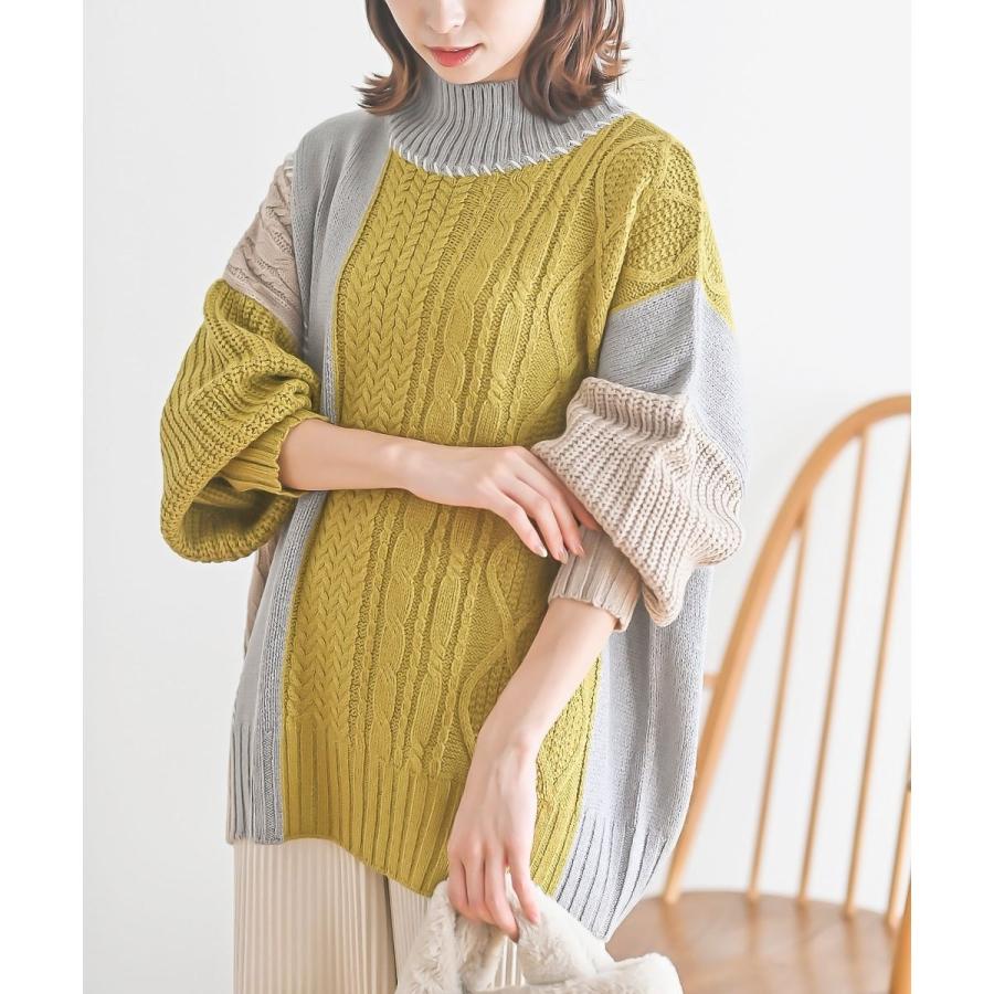 ケーブル切替ハンドステッチニットプルオーバー : マルイ(丸井)Yahoo