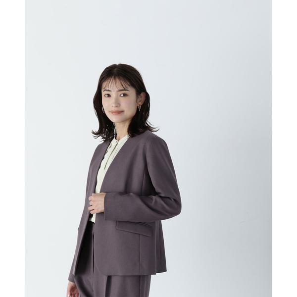 NBB ノーカラージャケット 楽天市場】【SALE／50%OFF】クラッシー SETUP ノーカラー