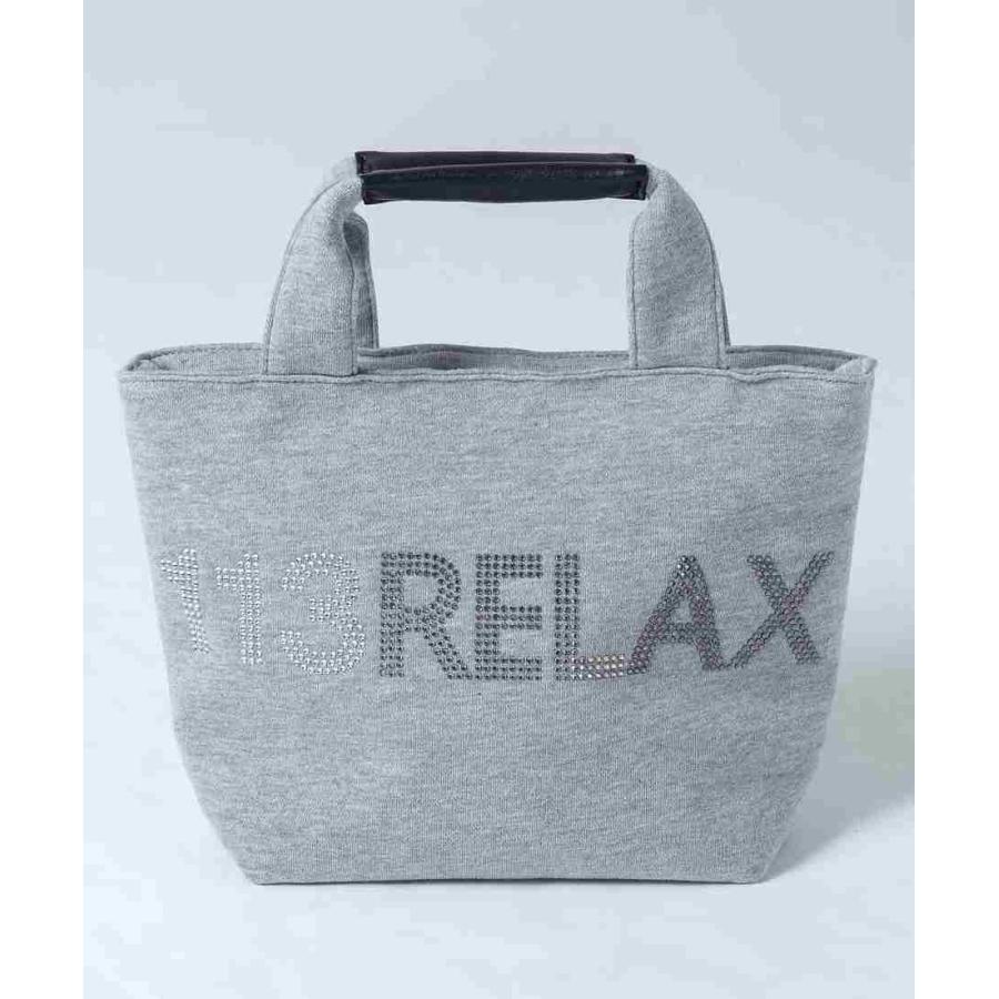 1PIU1UGUALE3 RELAX ラインストーンロゴミニトートバッグ 1PIU1UGUALE3 RELAX ラインストーンロゴミニトートバッグ