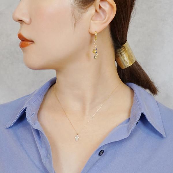 フェナカイト原石　ペンダントチャーム　18金 ロシア産 フェナカイト 原石 ペンダントトップ 18金 約3.6ct (01