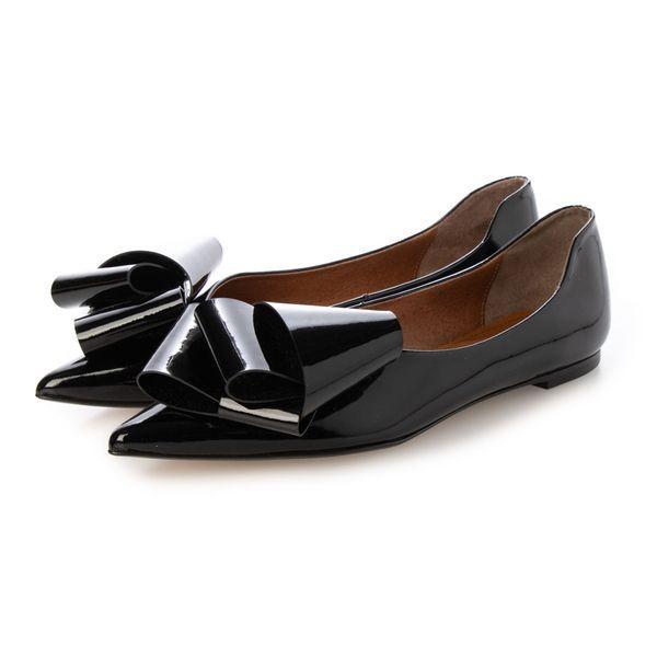 Mode et Jacomo リボンポインテッドトゥローヒールパンプス Mode et Jacomo×ing｜リボンポインテッドトゥローヒールパンプス