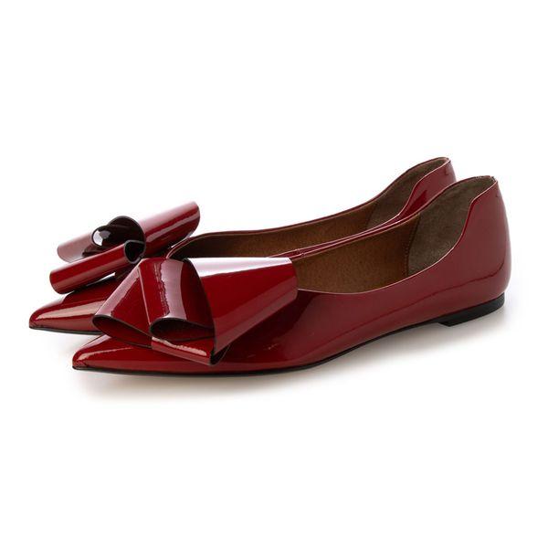 Mode et Jacomo リボンポインテッドトゥローヒールパンプス MODE ET JACOMO リボンポインテッドトゥローヒールパンプス