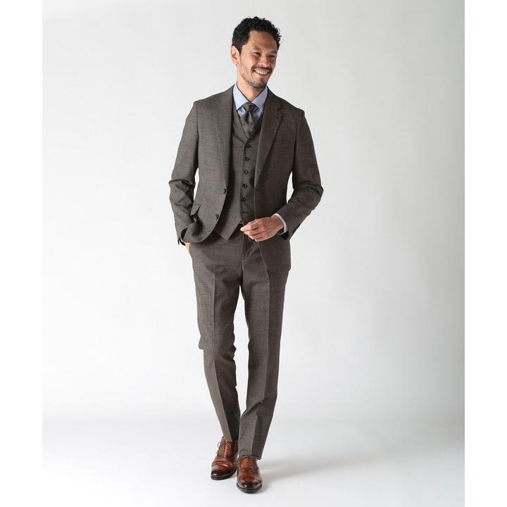 MEN'S BIGI（メンズビギ） ウールメランジ千鳥格子スーツ
