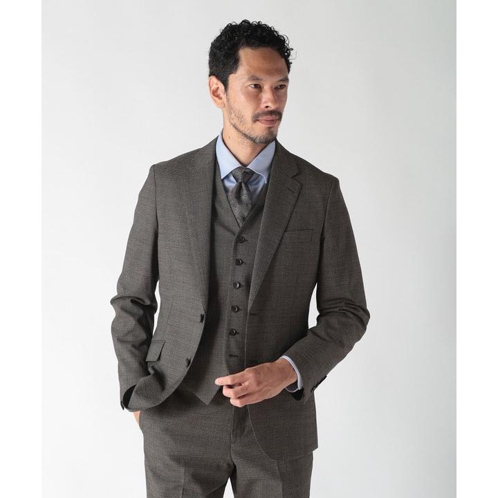 MEN'S BIGI（メンズビギ） ウールメランジ千鳥格子スーツ