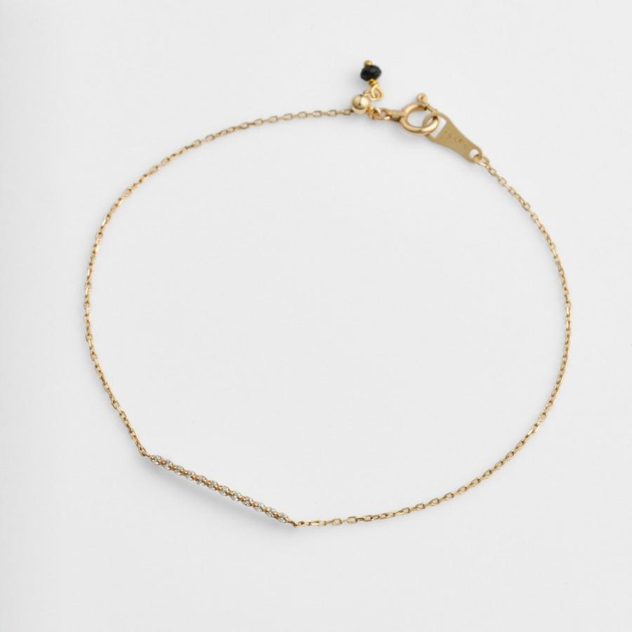 アガット ブレスレット K10 ダイヤモンド WEB限定》K10ダイヤモンドブレスレット（0.02ct）｜ブレスレット