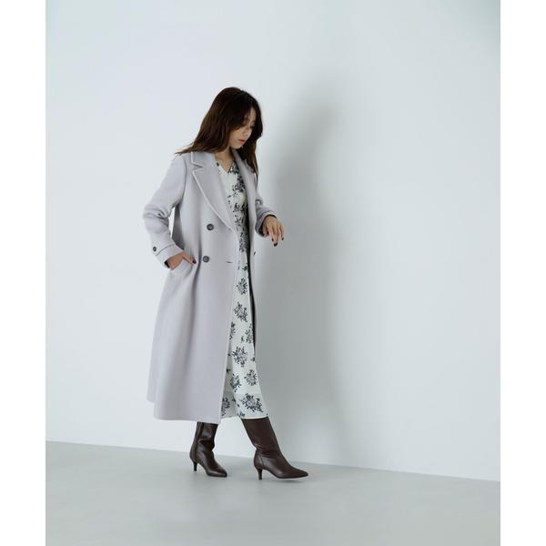 ナチュラルビューティーベーシック ビッグカラーダブルチェスターコート 24AW NATURAL BEAUTY BASIC｜ビッグカラーダブルチェスターコート
