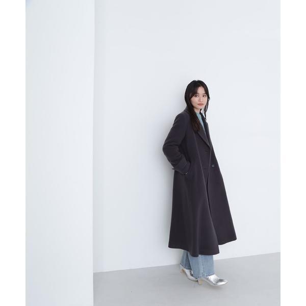 ナチュラルビューティーベーシック ビッグカラーダブルチェスターコート 24AW NATURAL BEAUTY BASIC｜ビッグカラーダブルチェスターコート