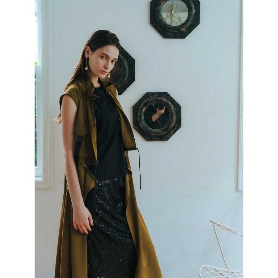 【タグ付き未使用】ミリタリーデザインジレ　イエッカベッカ YECCA VECCA - 【タグ付き未使用】ミリタリーデザインジレ