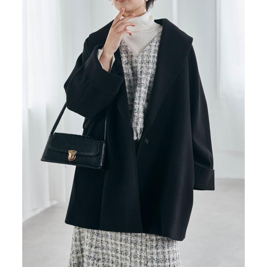 RANAN（ラナン） ウール調ビッグカラーガウンコート : マルイ(丸井