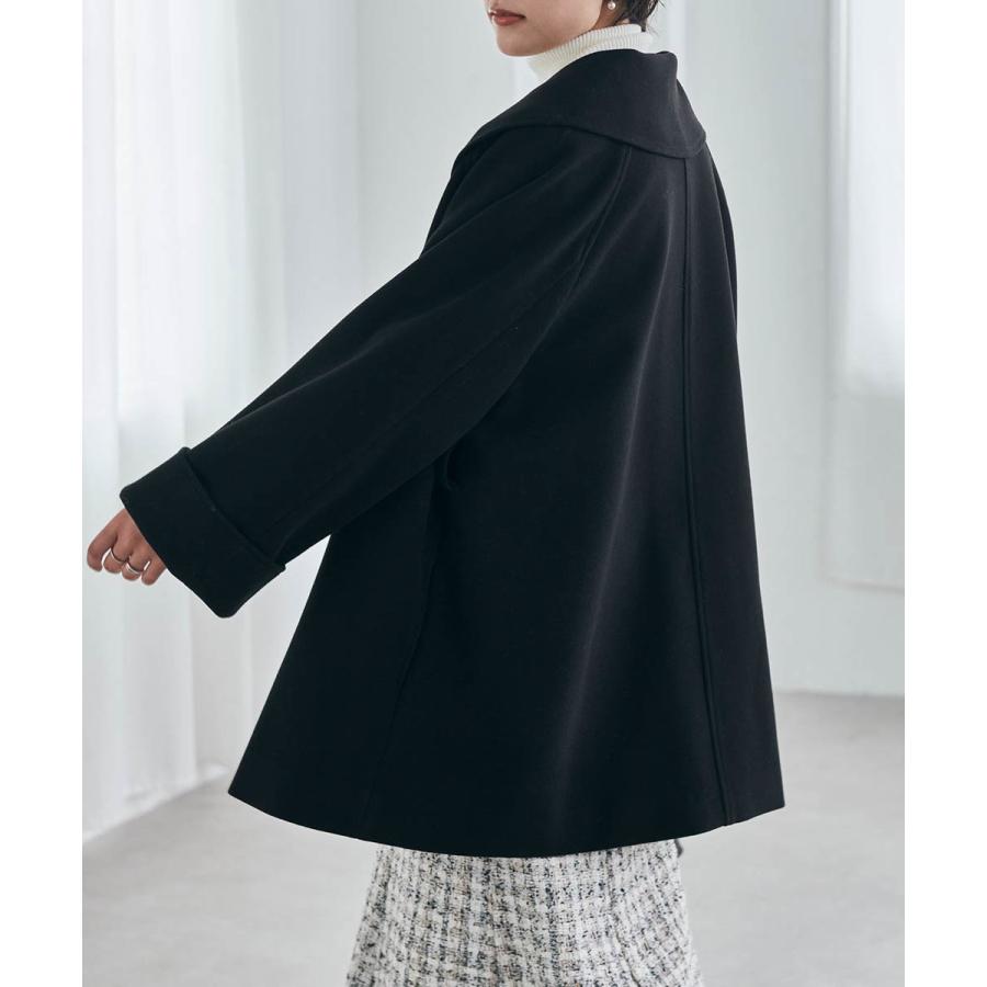 RANAN（ラナン） ウール調ビッグカラーガウンコート : マルイ(丸井