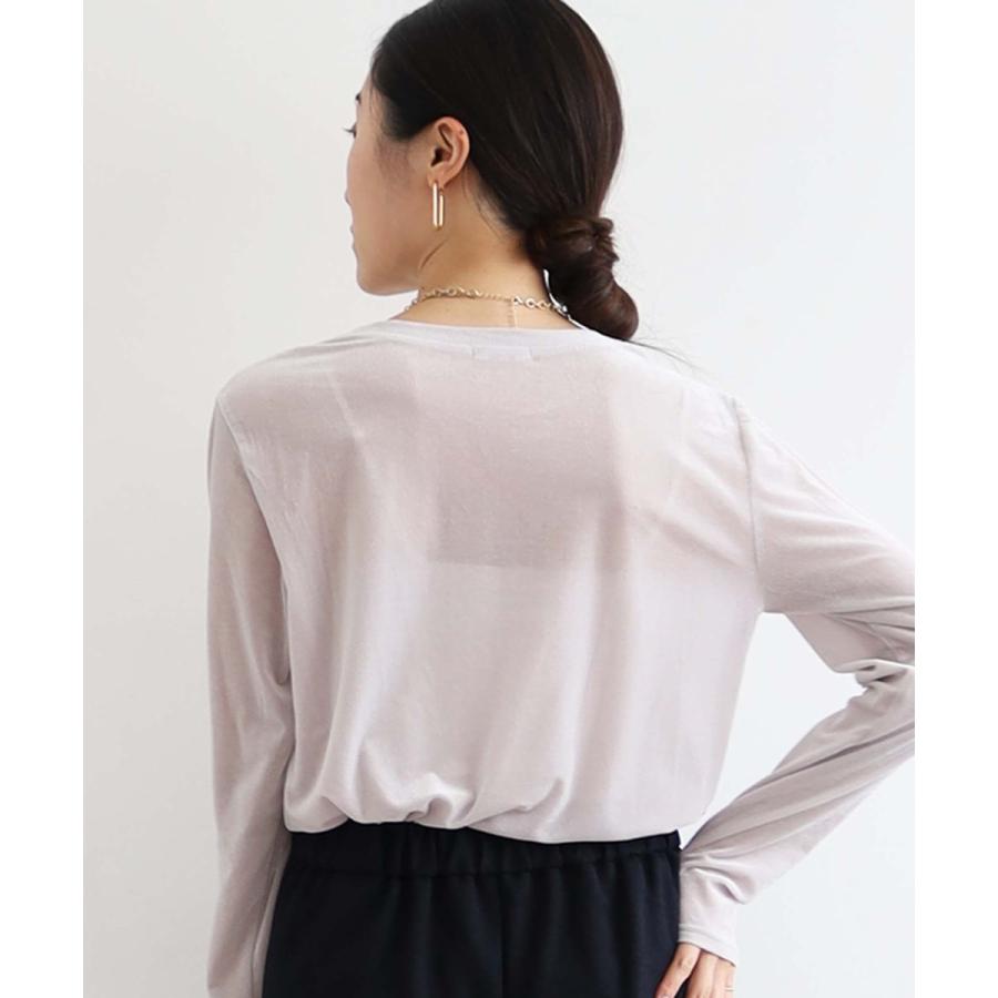 《手洗い可能》ベロアロングスリーブTシャツ